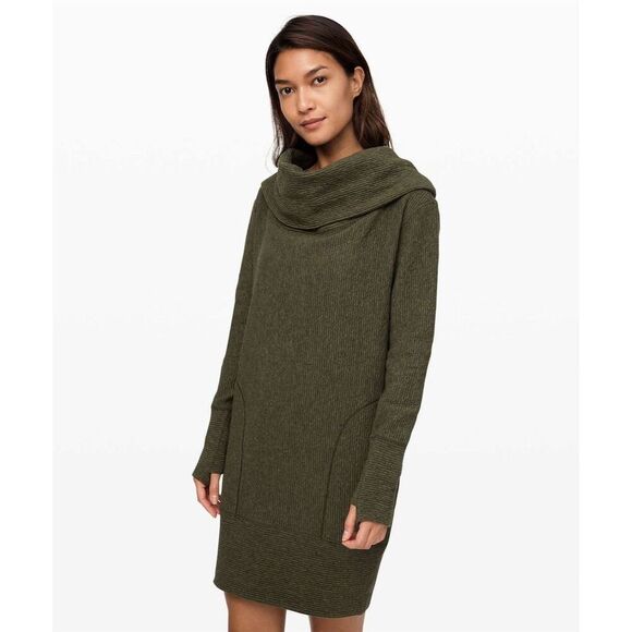 lululemon athletica Dresses & Skirts - Lululemon Women's On The Way Sweater Dress Size Large